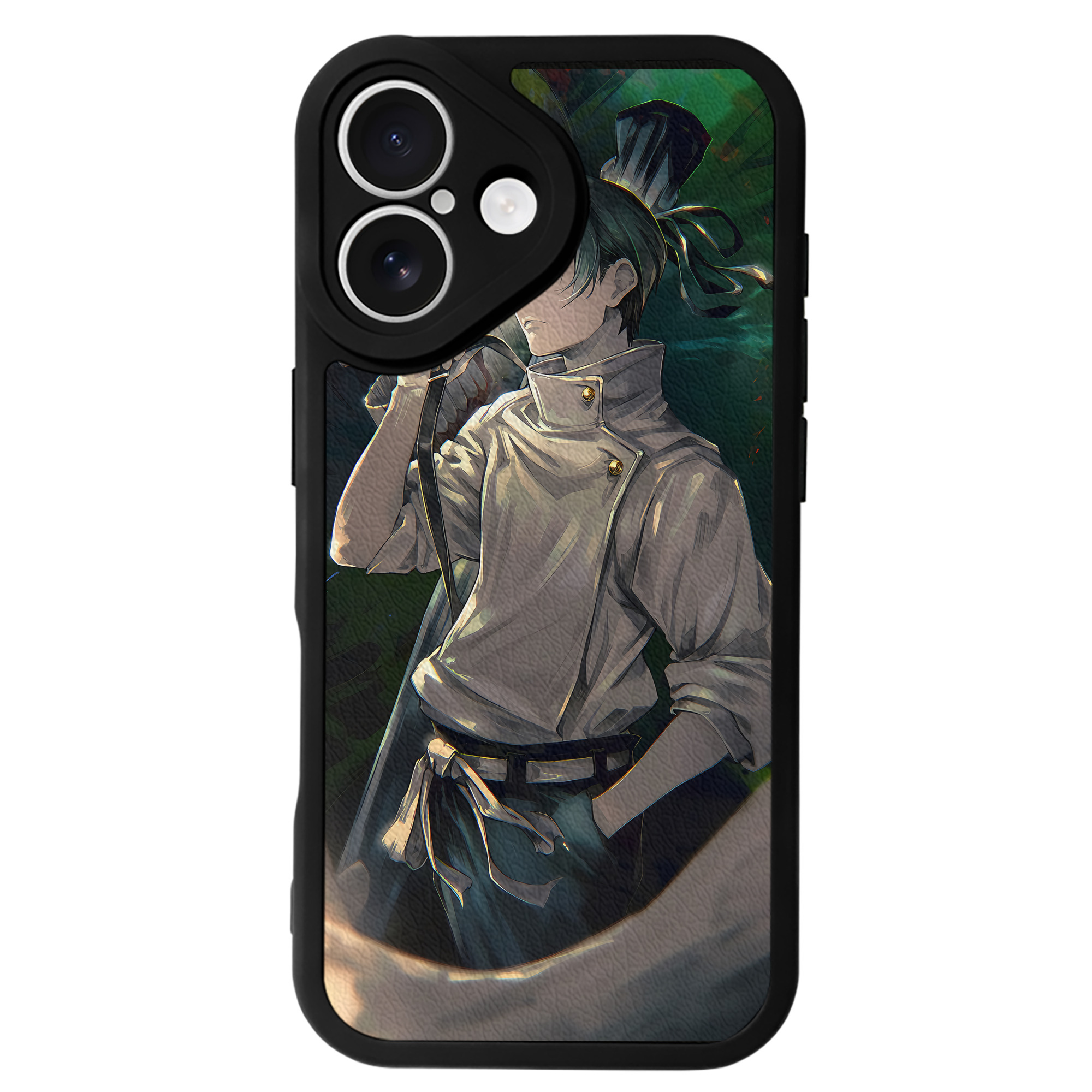 （画像用） 呪術廻戦 Jujutsu Kaisen 【iPhone 16シリーズ対応】シリコンスマホケース（レザー調） 材質：シリコン